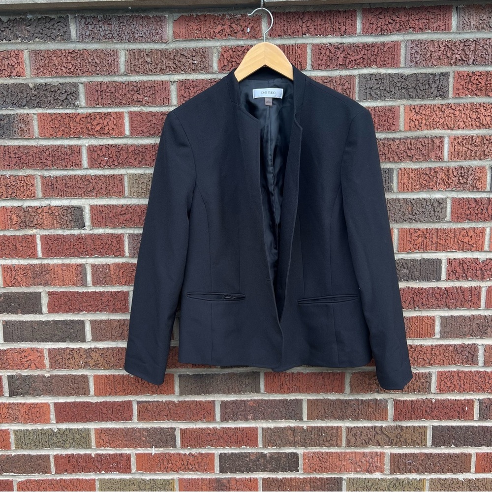 Jones Studio Black Blazer Suit Jacket